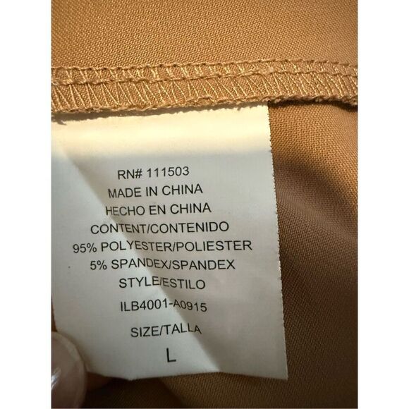 June & Hudson Belted Wide Collar Sleeveless Trench Coat Brown Size Large - Picture 5 of 5